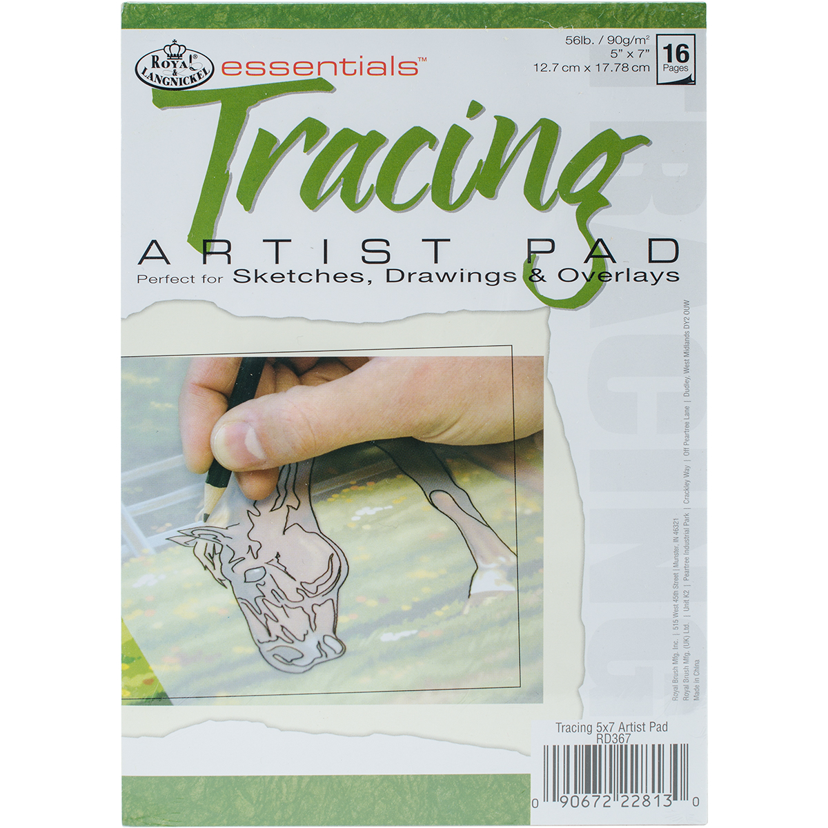 Royal Langnickel Essentials(Tm) Tracing Artist Paper Pad-5X7, 16 Sheets